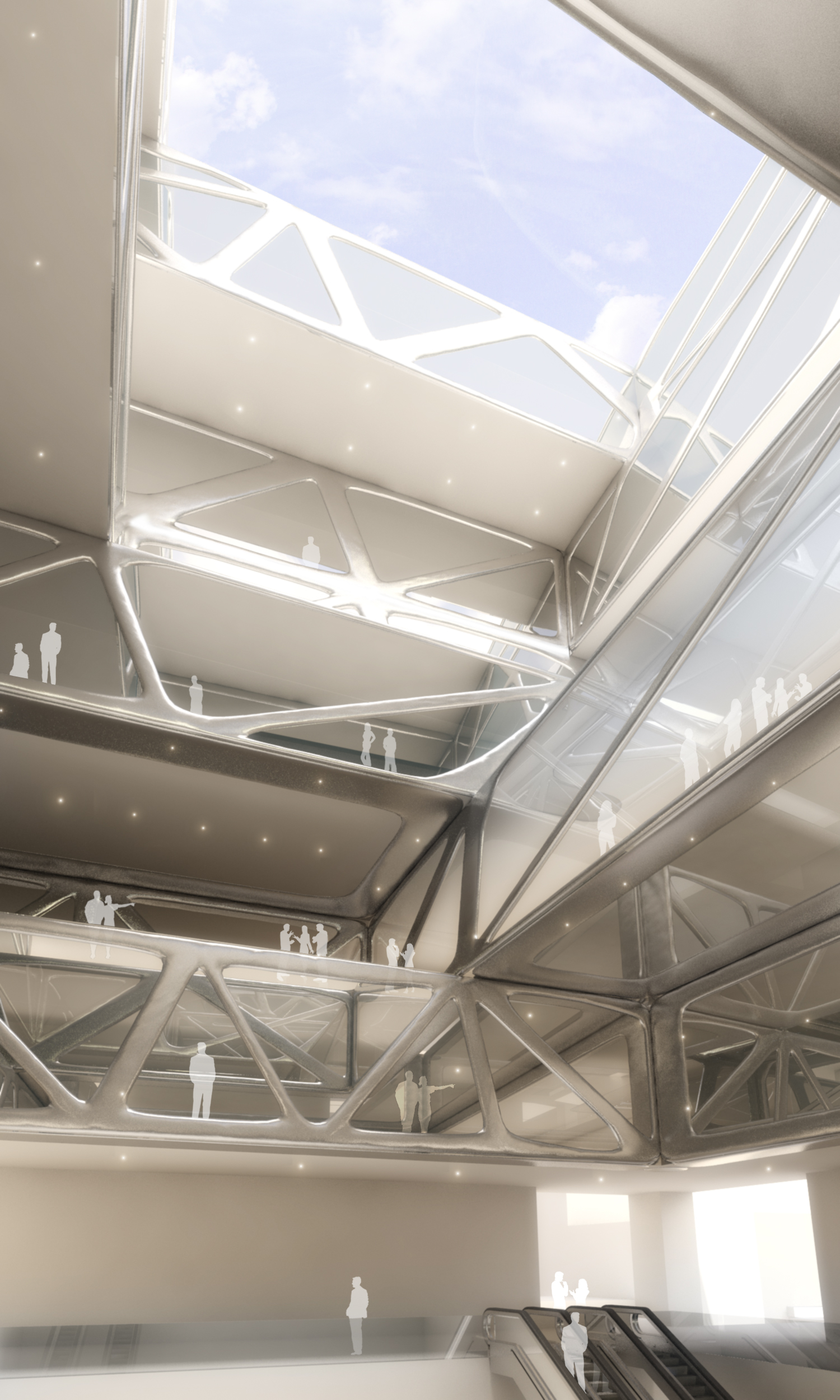 Internal Courtyards and Atrium -- View 1